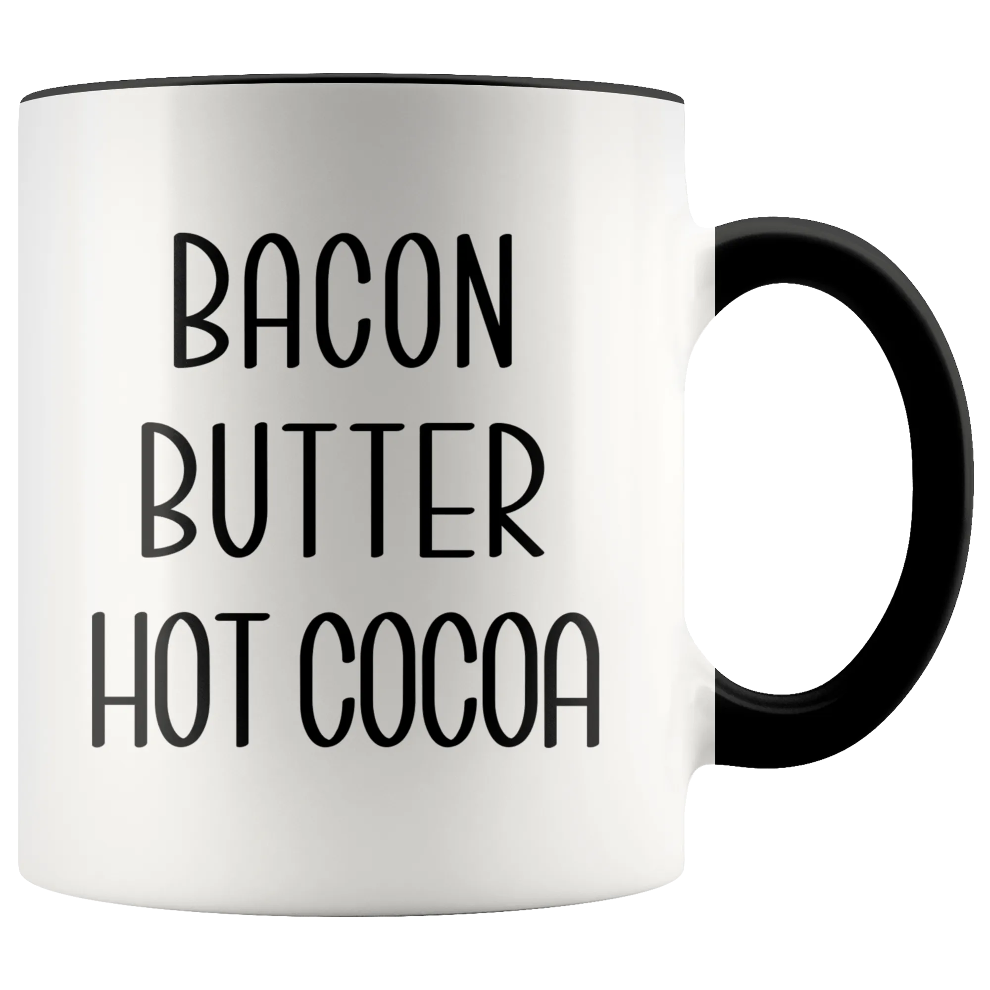 Bacon Butter Hot Cocoa Mug Winter Coffee Cup Christmas Gift for Men & Women