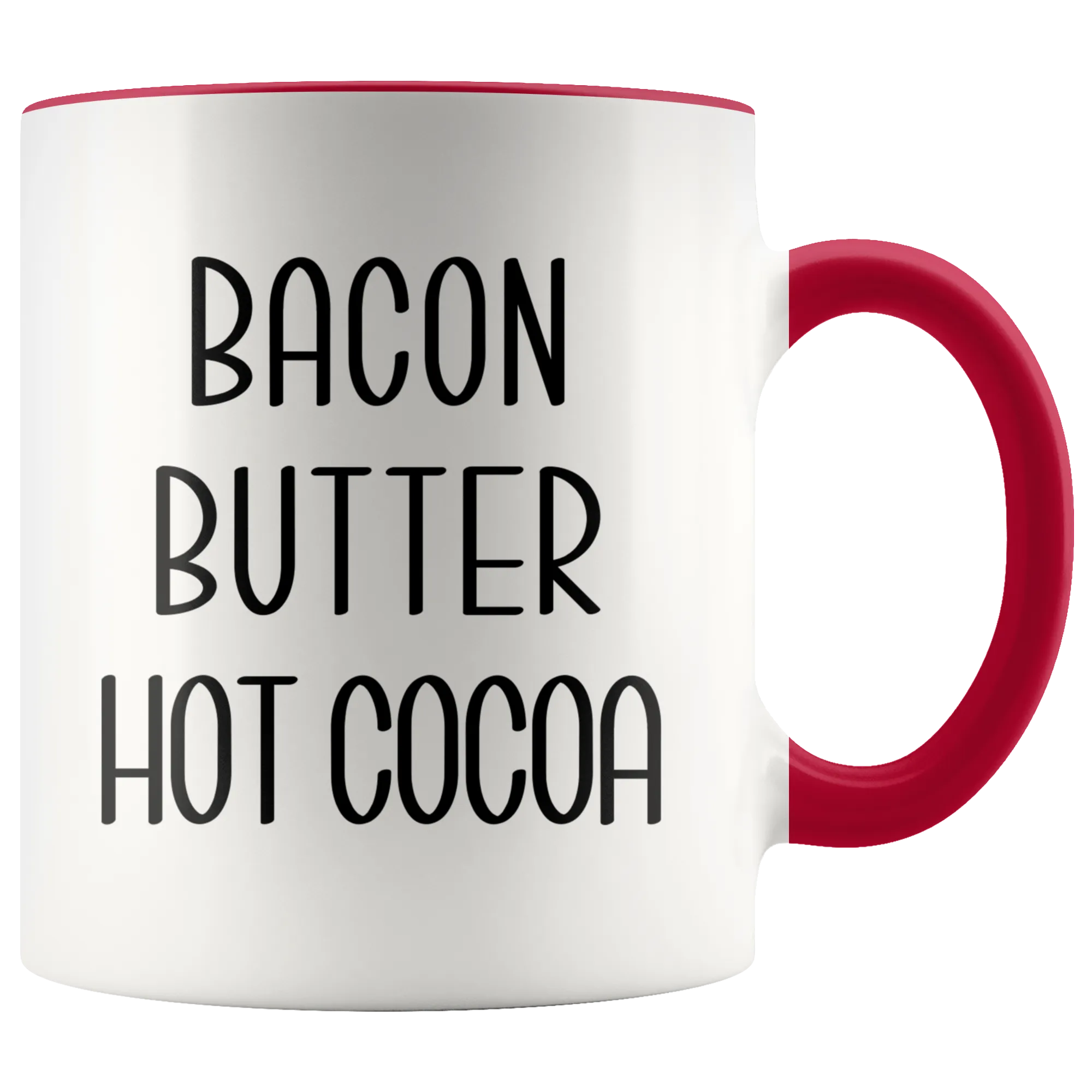 Bacon Butter Hot Cocoa Mug Winter Coffee Cup Christmas Gift for Men & Women