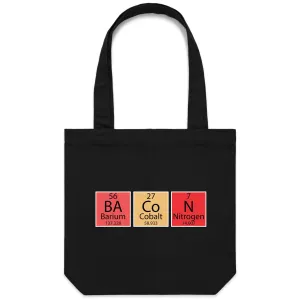 Bacon, Periodic Table - Canvas Tote Bag