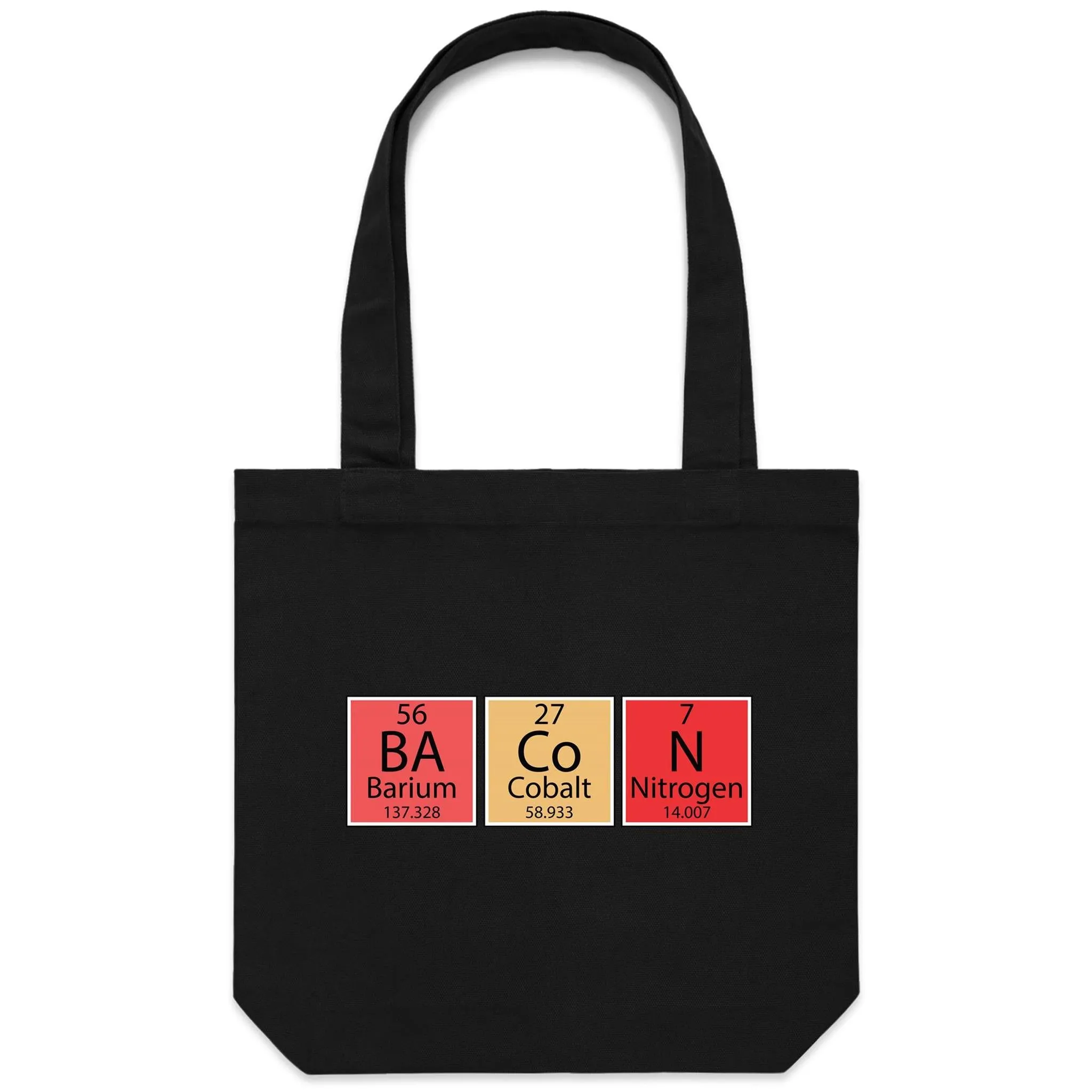 Bacon, Periodic Table - Canvas Tote Bag