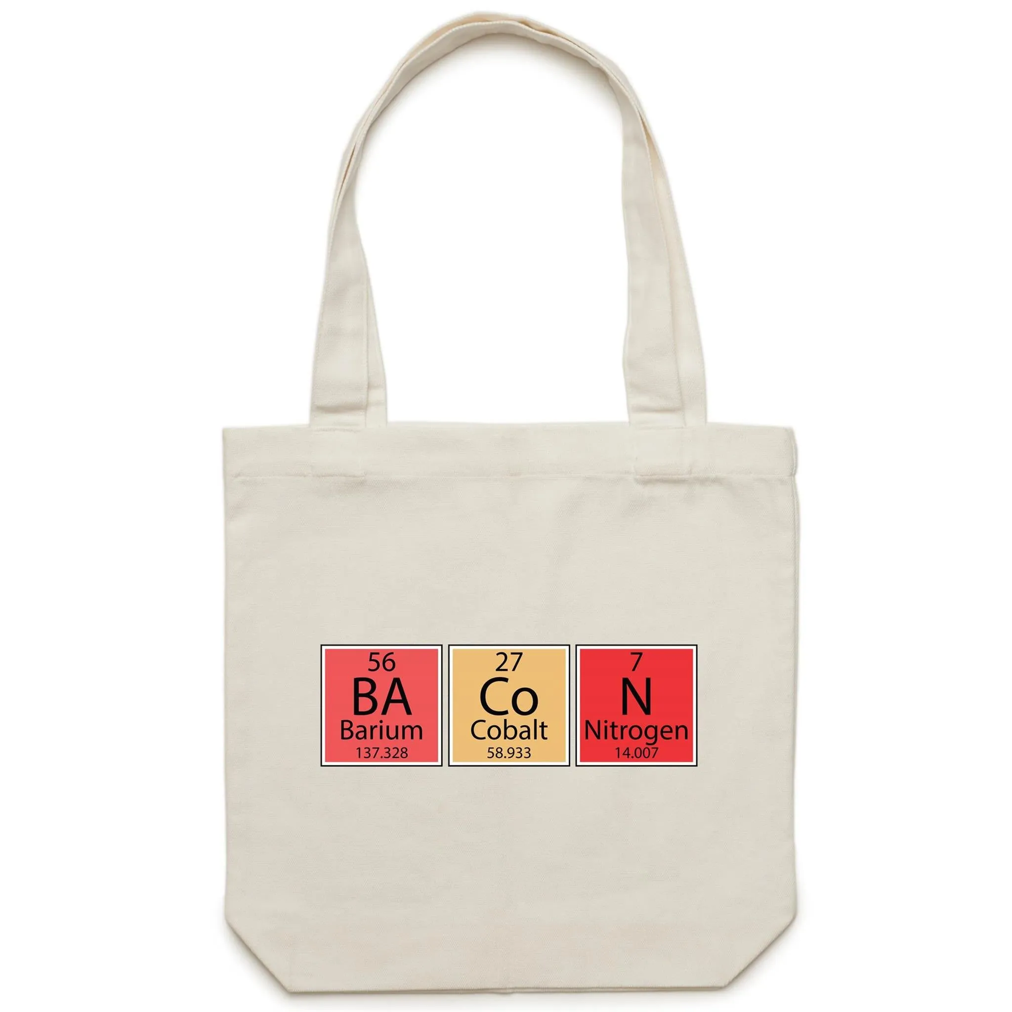 Bacon, Periodic Table - Canvas Tote Bag