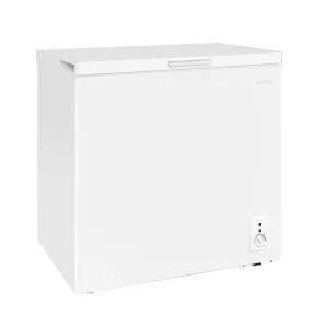 Baridi Freestanding Chest Freezer, 142L Capacity, Garages and Outbuilding Safe, -12 to -24°C Adjustable Thermostat with Refrigeration Mode, White