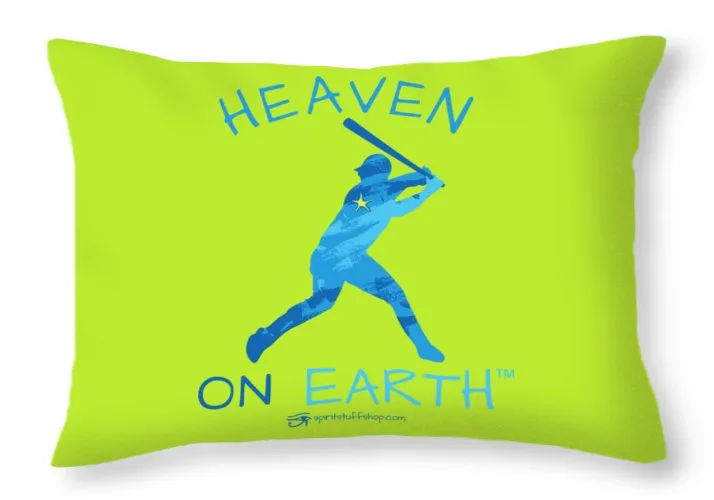 Baseball Heaven On Earth - Throw Pillow
