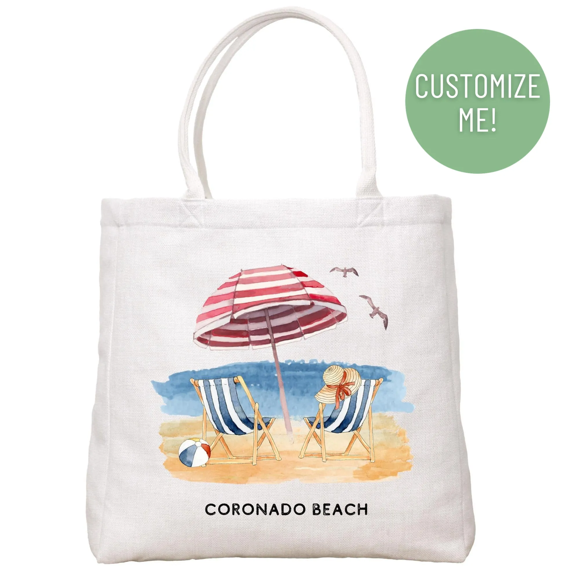 Beach Umbrella Tote Bag