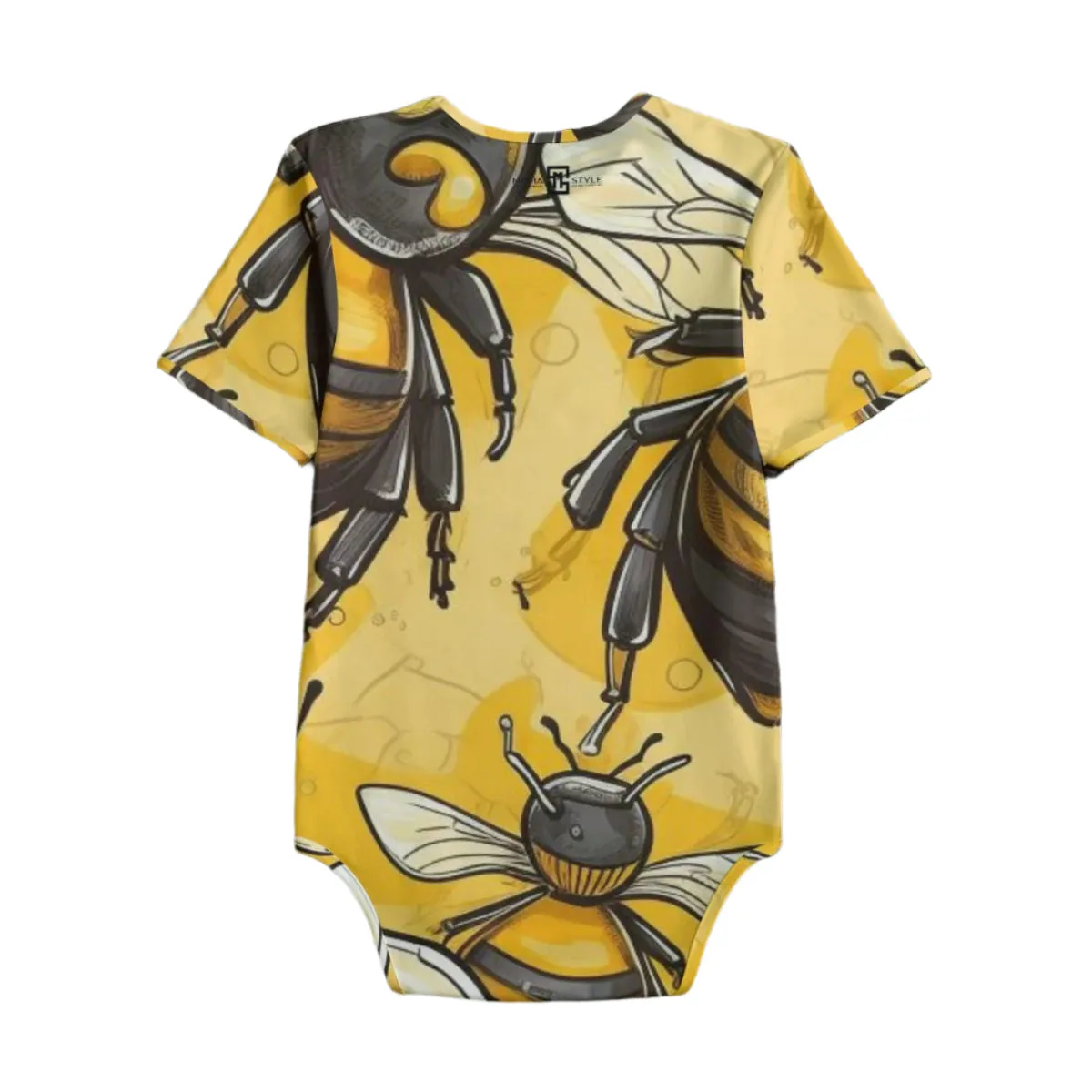 Beez Fly Yellow Bees Baby Bodysuits