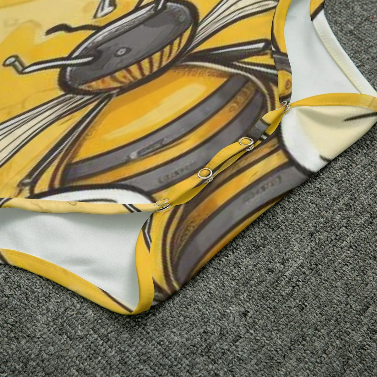 Beez Fly Yellow Bees Baby Bodysuits