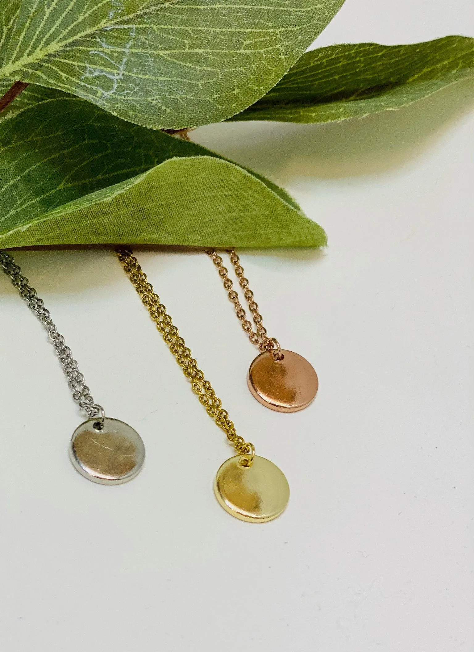 Bereavement Gift, Pet Sympathy Gift, Memorial Gift, Grief Gift, Remembrance Gift, Miscarriage Necklace, Disc Necklace, Condolence Gift, Send