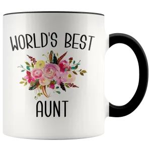 Best Aunt Ever Mug for World's Best Mug Aunt Gift from Niece Coffee Cup New Aunt Gift