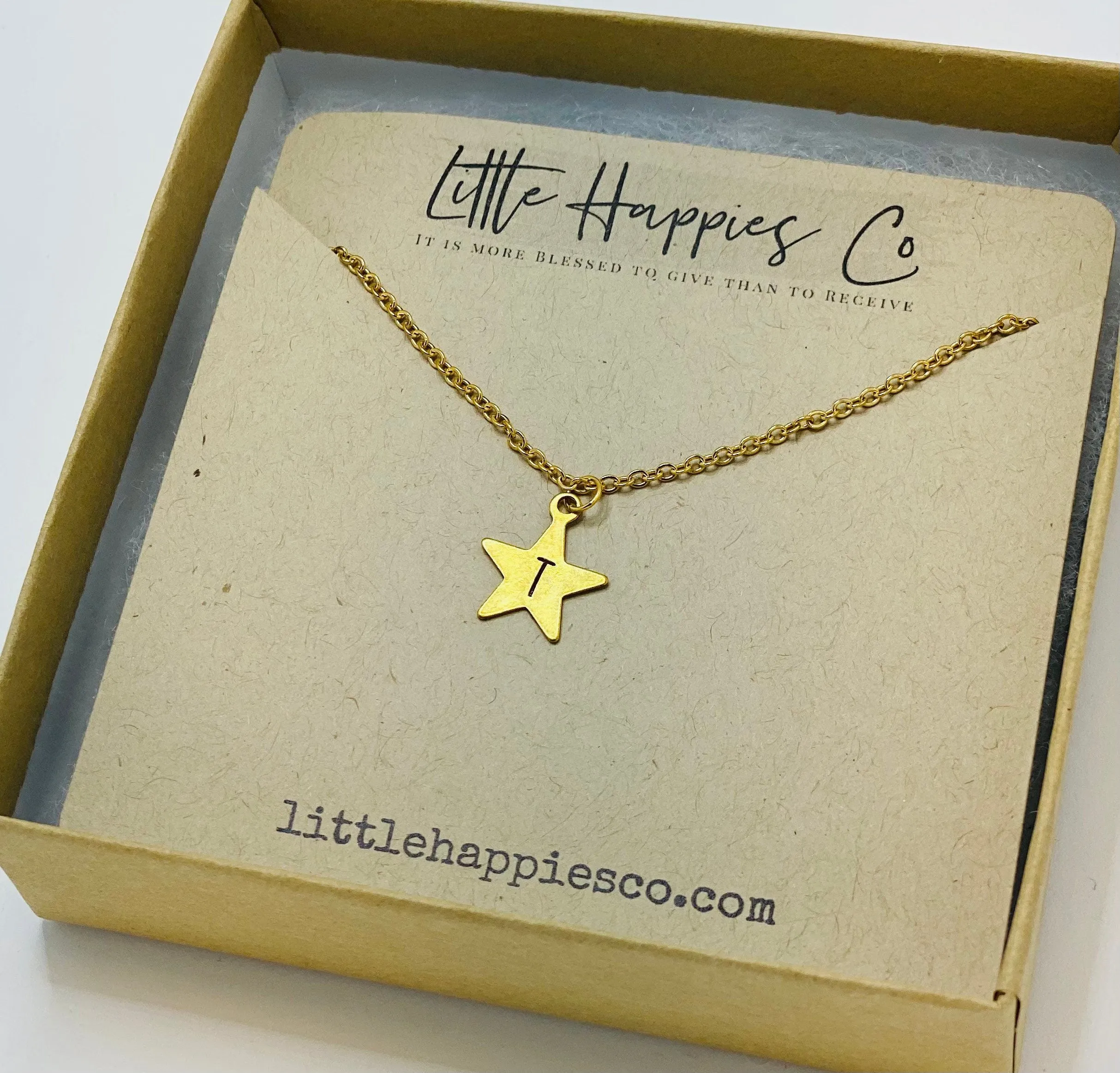 Best friend gifts, friendship gift, star necklace, two necklaces, best friend birthday gift, personalized gift, initial necklace, necklace