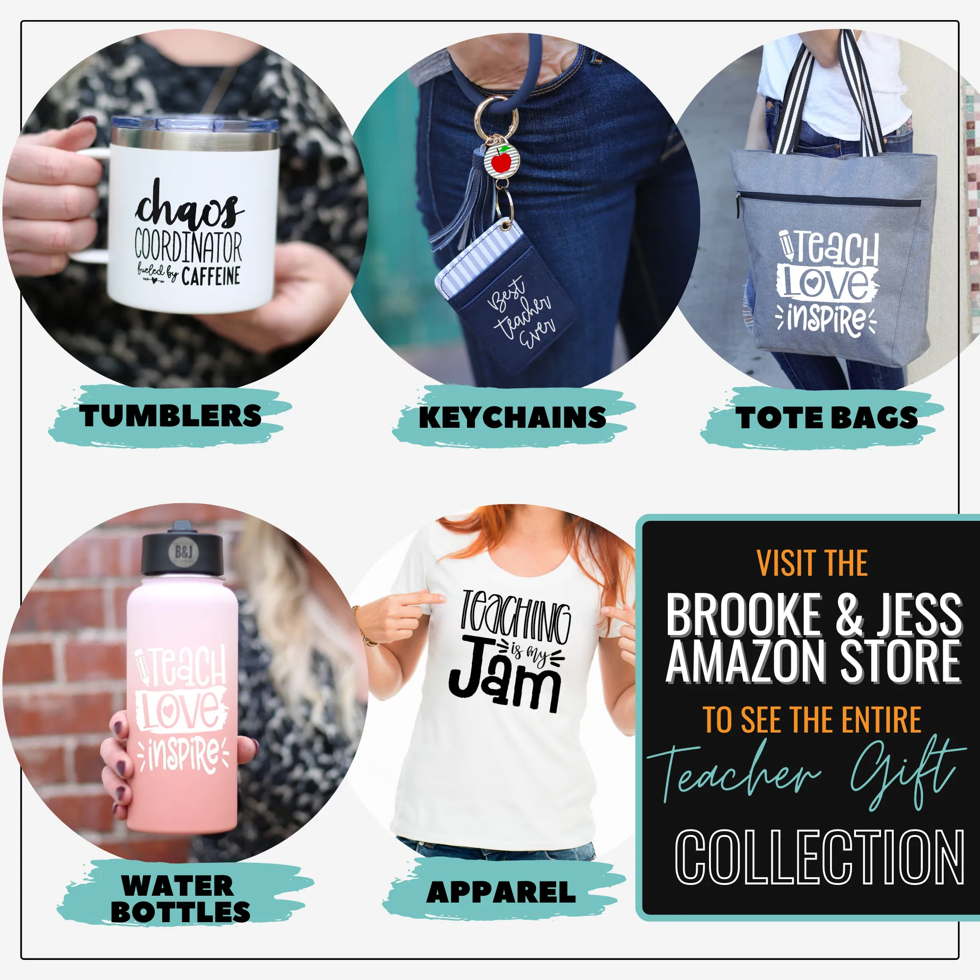 Best Teacher Ever Lexie Teal Tote Bag for Teachers