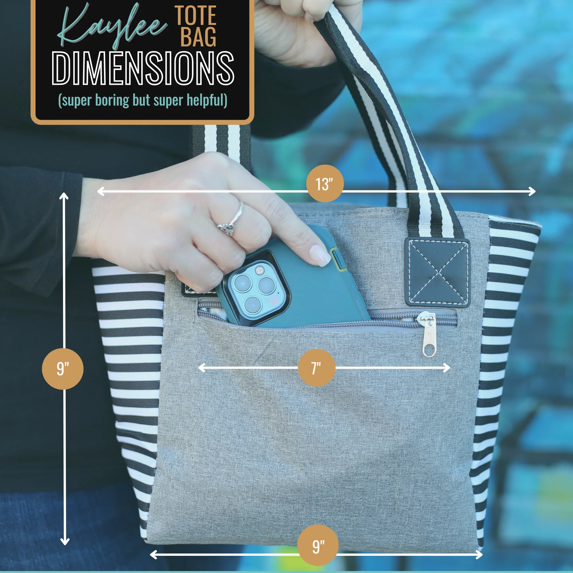 Best Teacher Kaylee Gray Tote Bag for Teachers