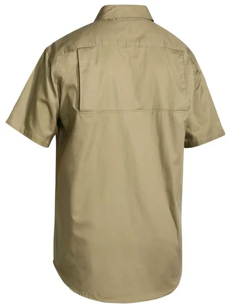 BISLEY BS1893 Cool Lightweight Drill Shirt S/Sleeve - KHAKI