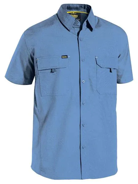 Bisley Mens X Airflow™ Ripstop Work Shirt Short Sleeve-(BS1414)