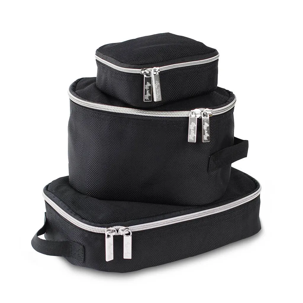 Black & Silver Pack Like a Boss™ Packing Cubes