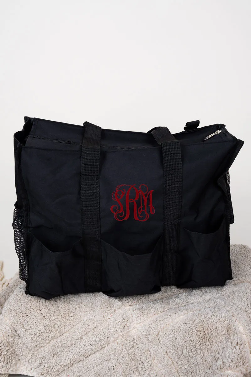 Black Large Get It Together Organizer Tote