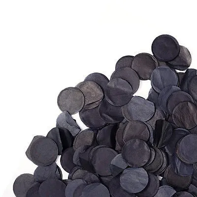 Black Tissue Paper Circle Confetti Party Decor Wedding Shower Birthday Favor