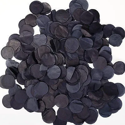 Black Tissue Paper Circle Confetti Party Decor Wedding Shower Birthday Favor
