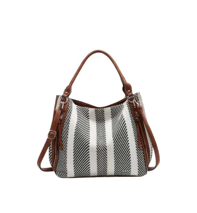 Black   White Tote