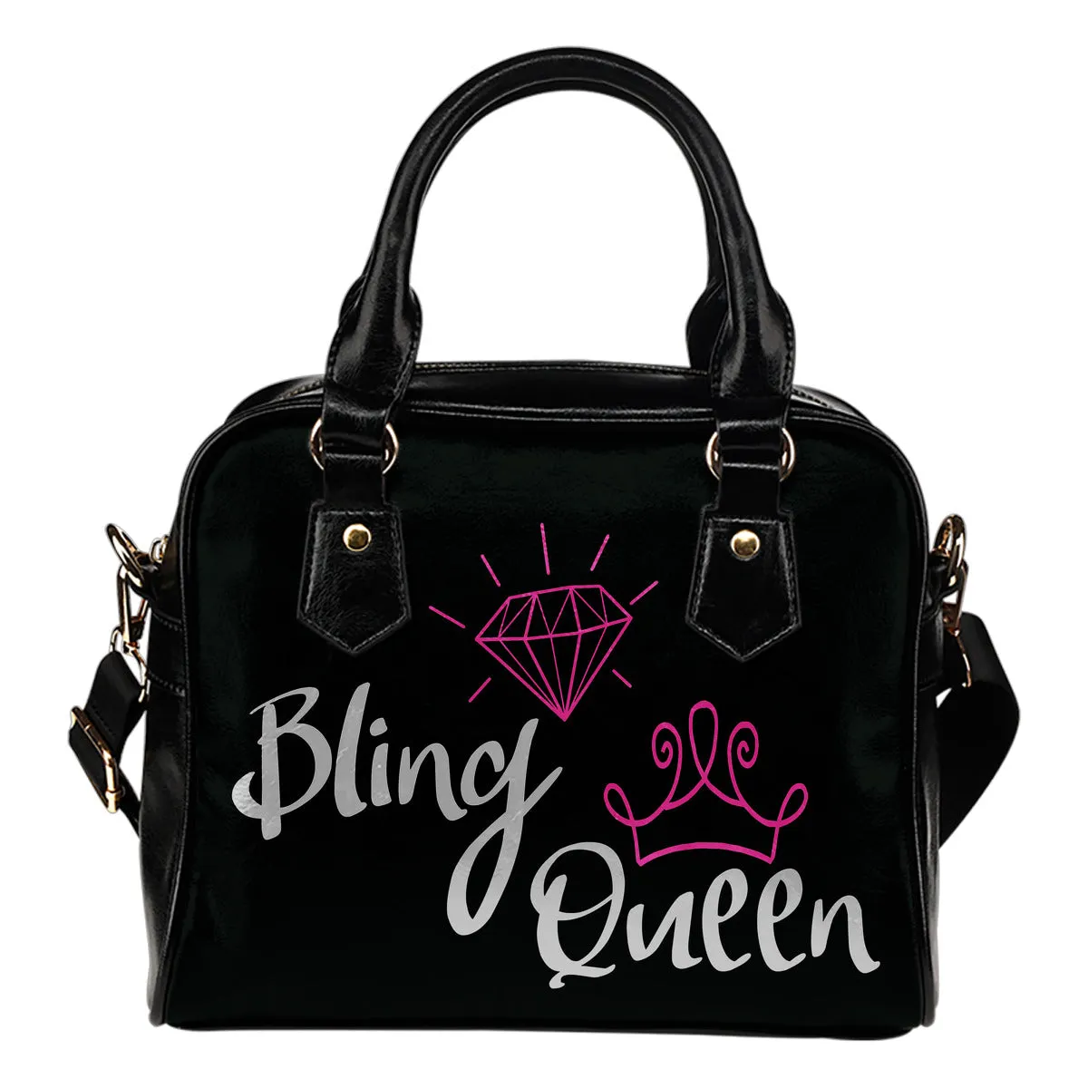 Bling Queen Handbag Purse Pink or Teal Bling Bag