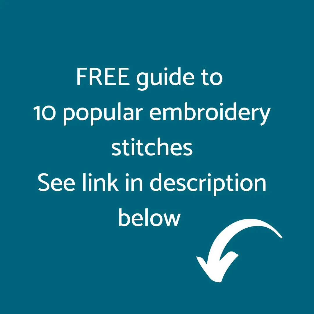 Blue hearts embroidery pattern