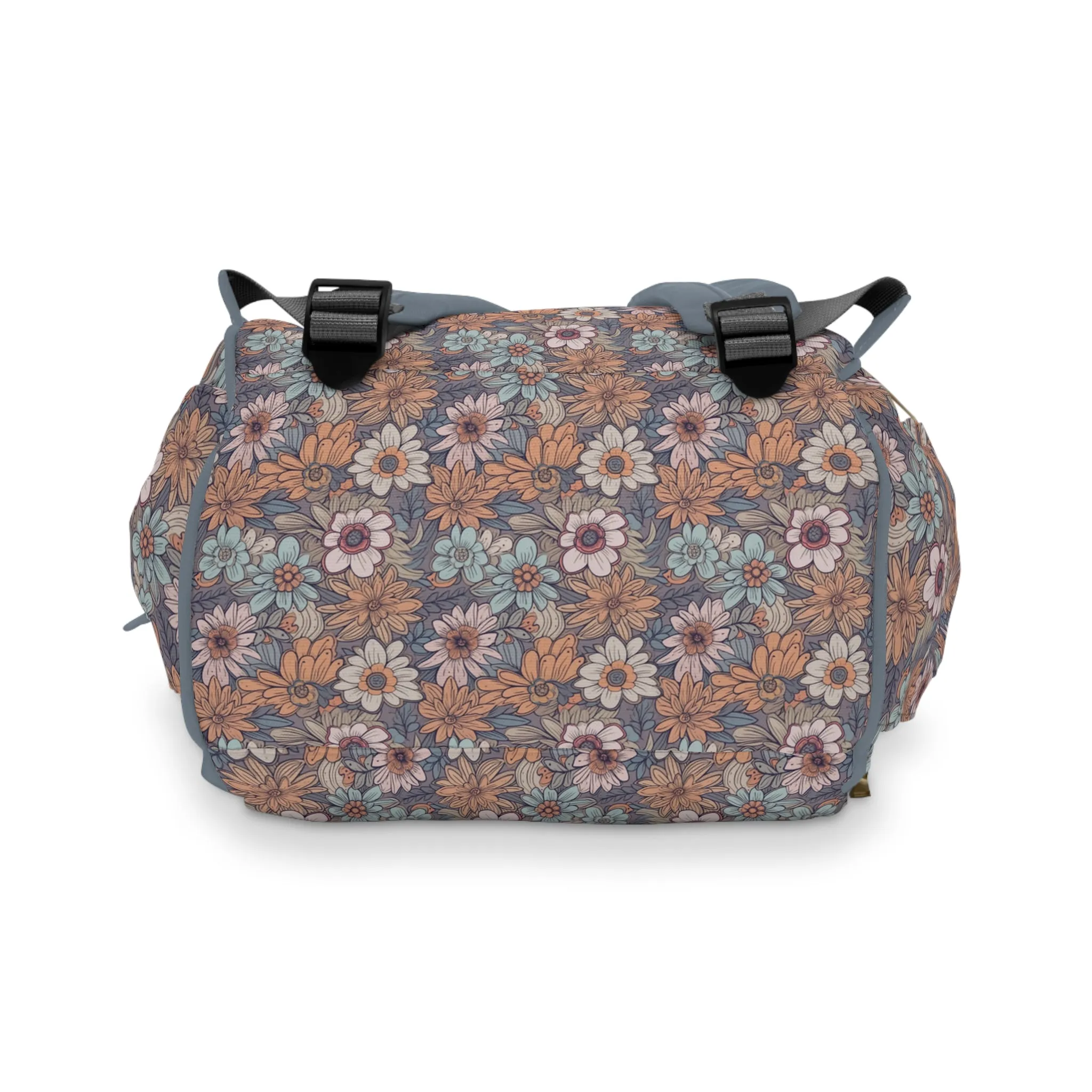 Boho Floral Diaper Backpack - Multifunctional & Spacious Floral Baby Bag for Trendy Parents