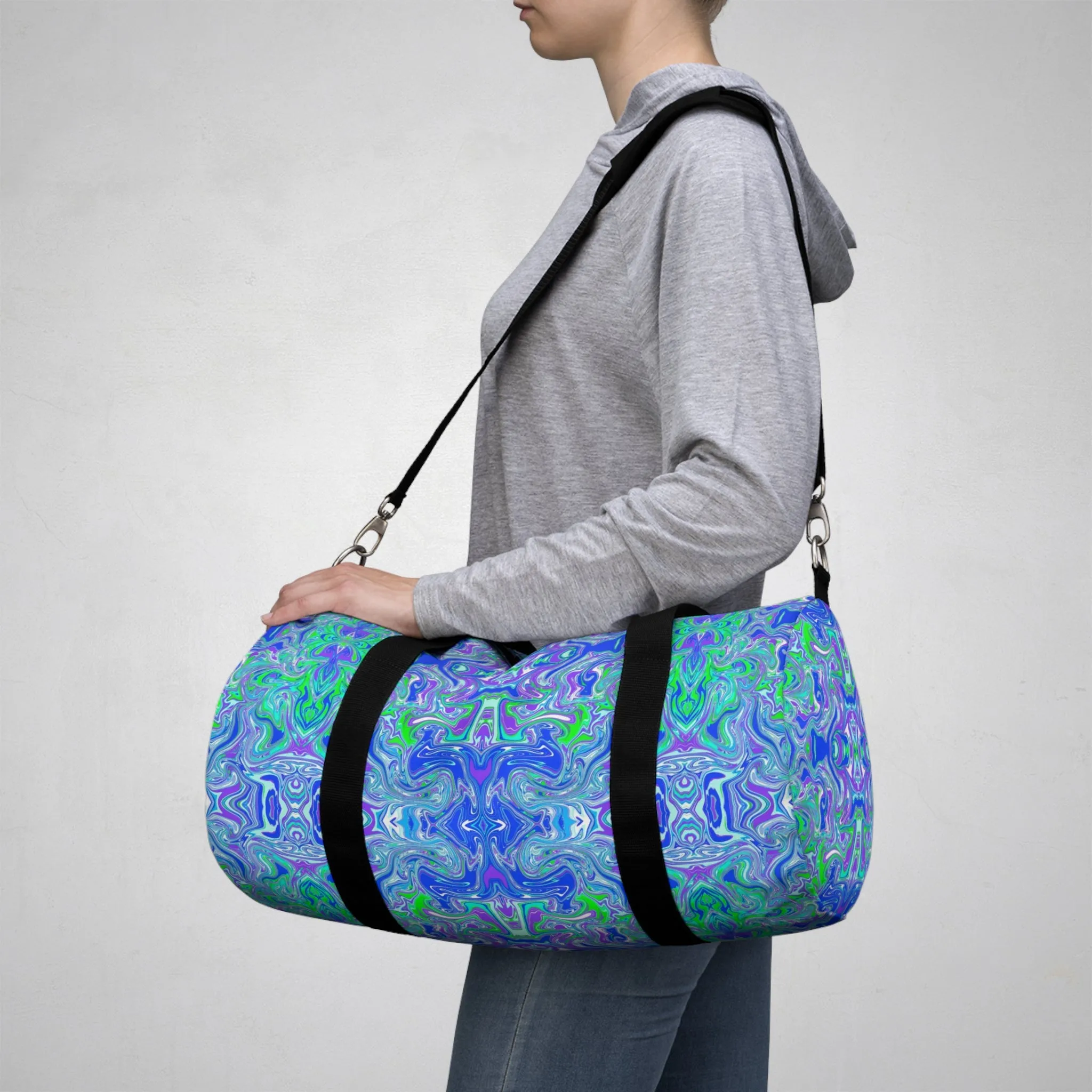 Boho Lavender Garden Duffel Bag