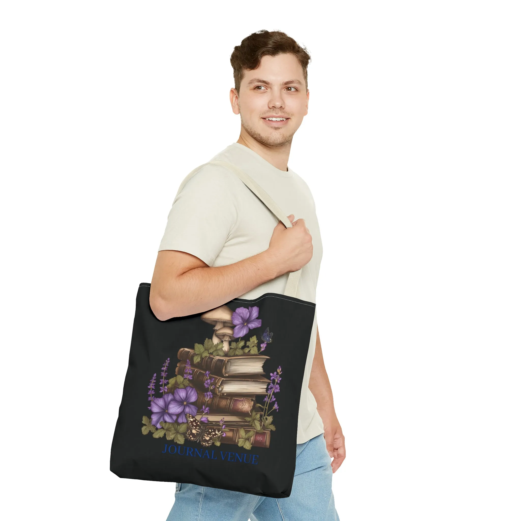 Bookworm Shopping Tote Bag