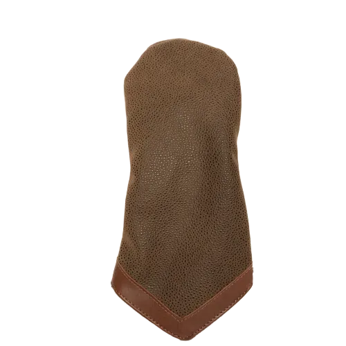 Brown Faux Suede Hybrid Head Cover