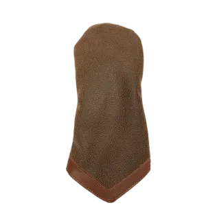Brown Faux Suede Hybrid Head Cover