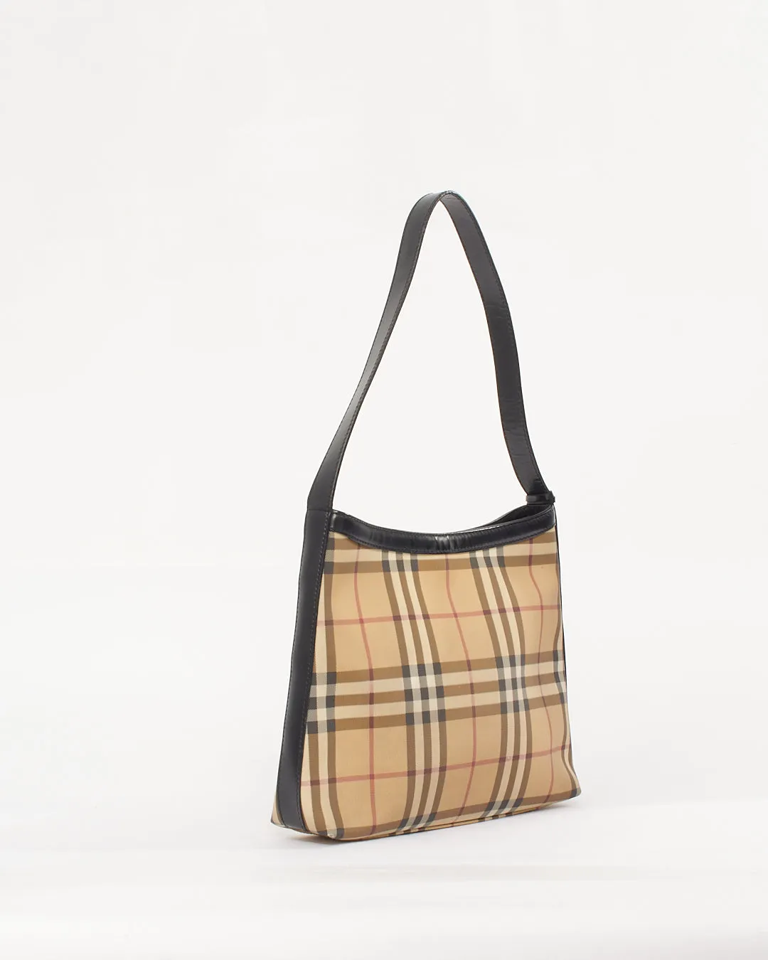 Burberry Beige Nova Check Canvas Shoulder Bag
