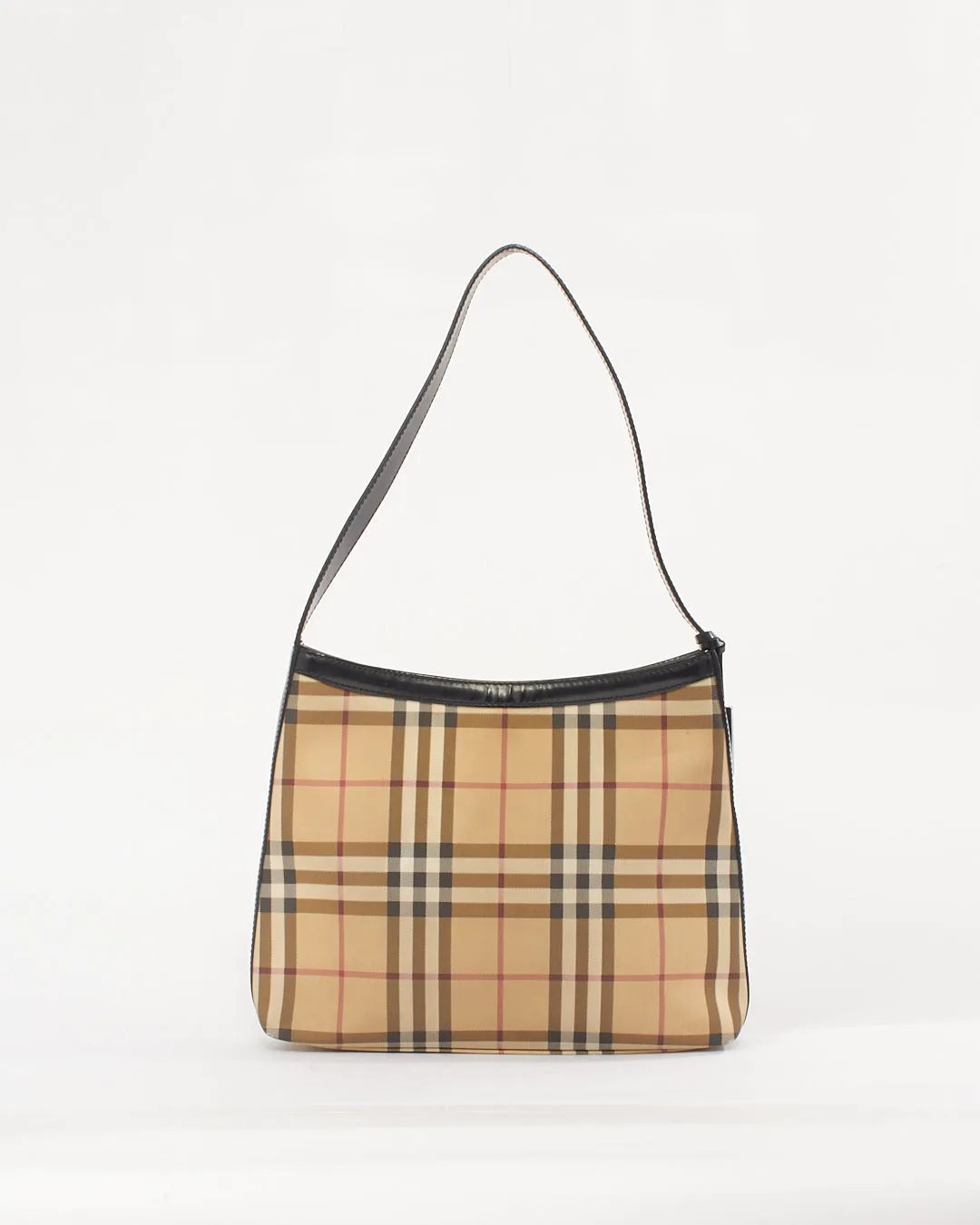 Burberry Beige Nova Check Canvas Shoulder Bag