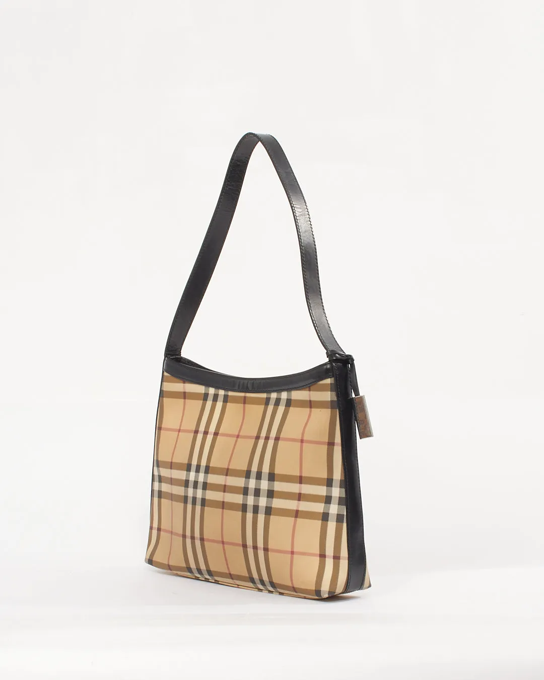 Burberry Beige Nova Check Canvas Shoulder Bag