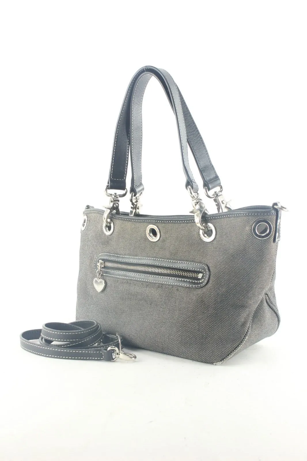 Burberry Charcoal Denim Canvas Tote 1BUR912K