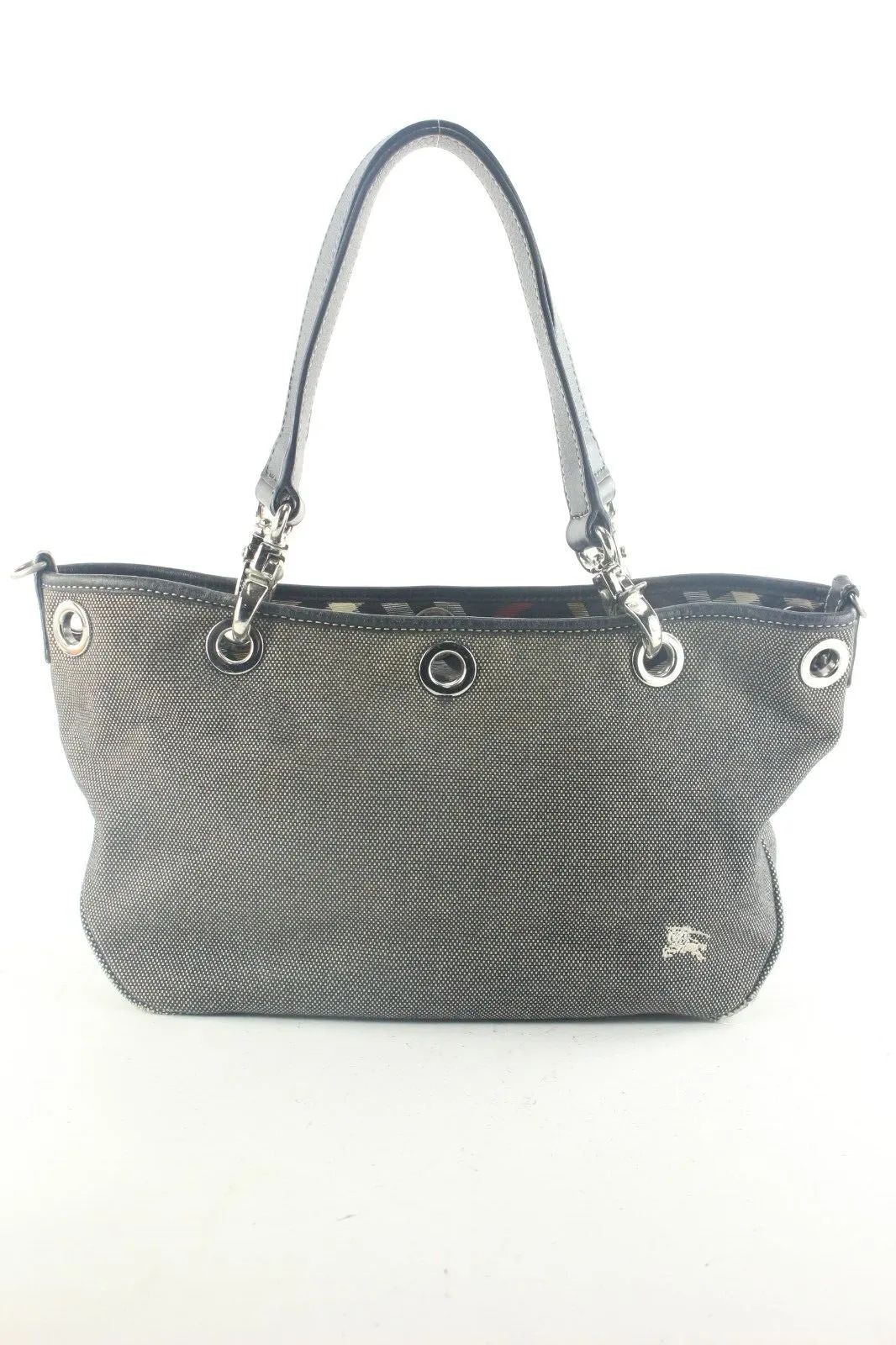 Burberry Charcoal Denim Canvas Tote 1BUR912K