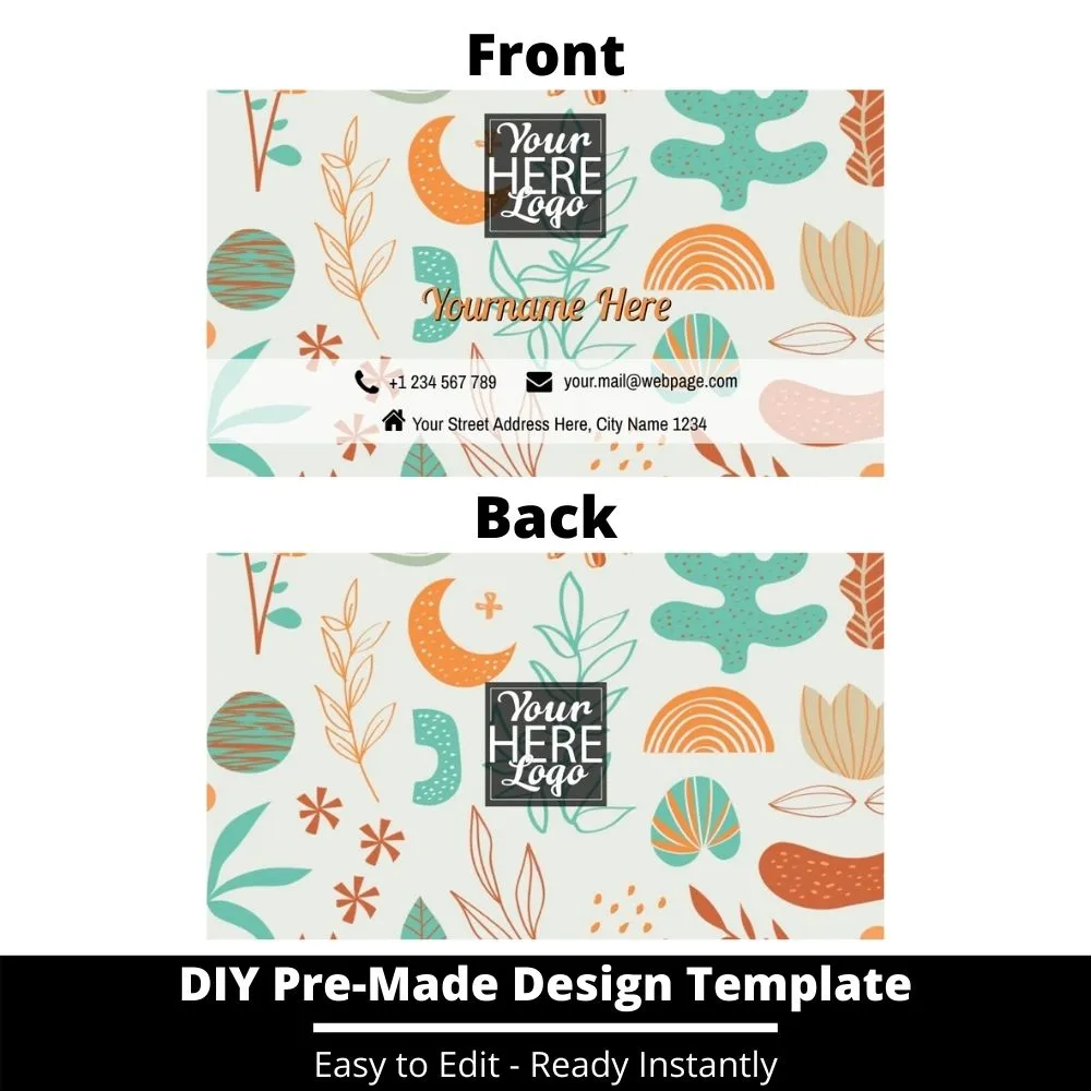 Business Card Design Template 240