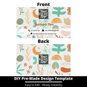 Business Card Design Template 240