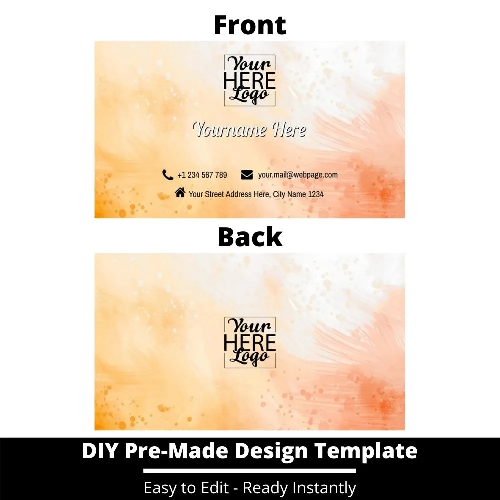 Business Card Design Template 94