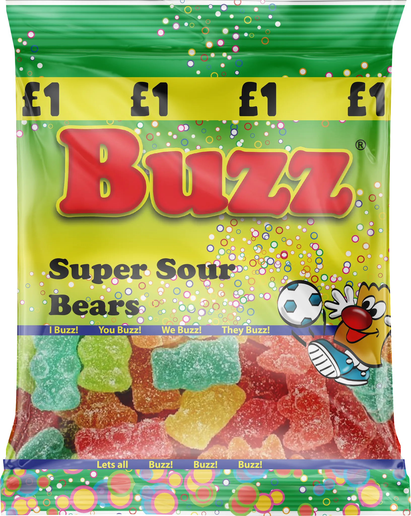 Buzz Sweets Sour Bears | Share Pack