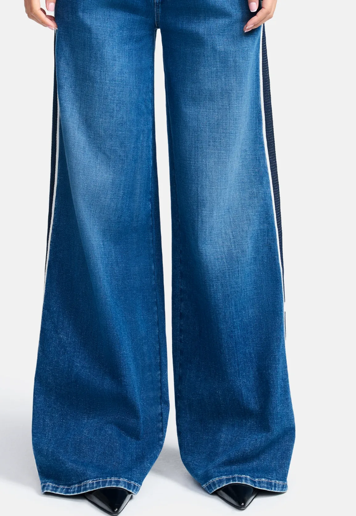 Cambio Alek  JEANS WIDE FIT LONG left hand mid