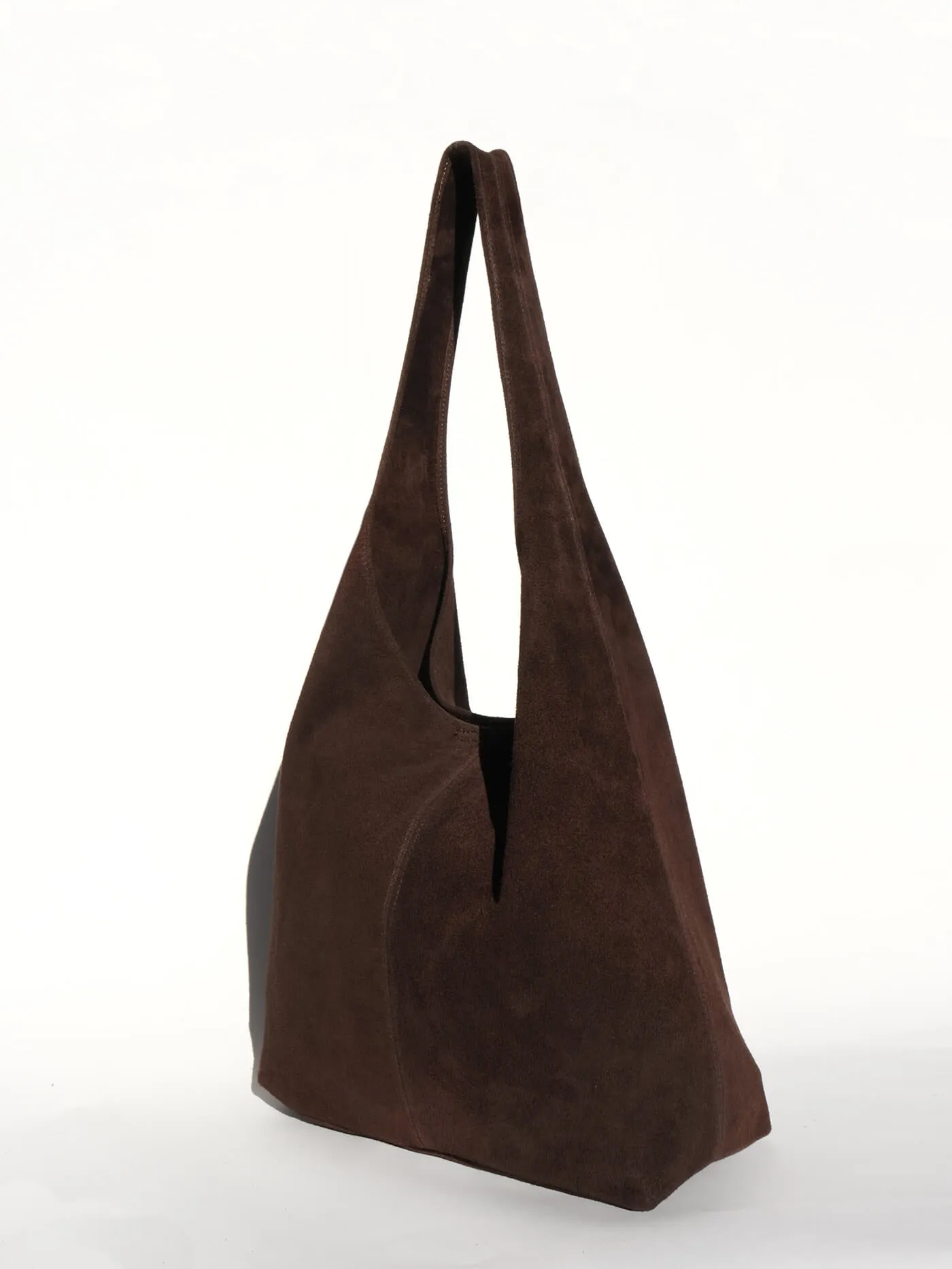 Camilla Tobacco Brown Suede Tote Bag