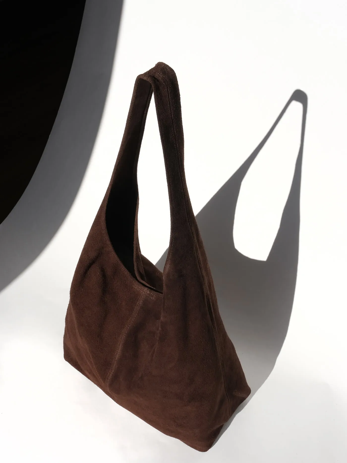 Camilla Tobacco Brown Suede Tote Bag