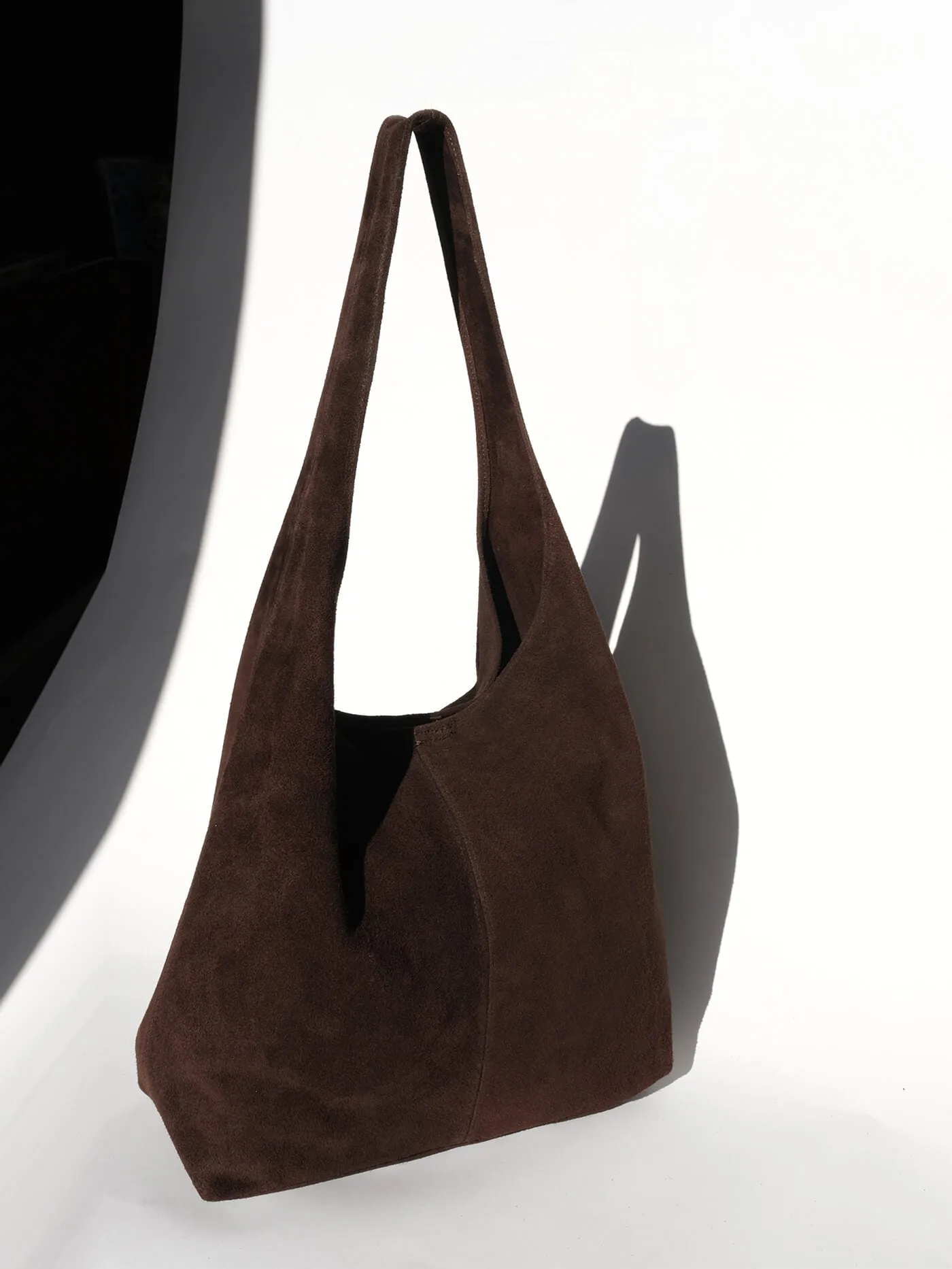Camilla Tobacco Brown Suede Tote Bag