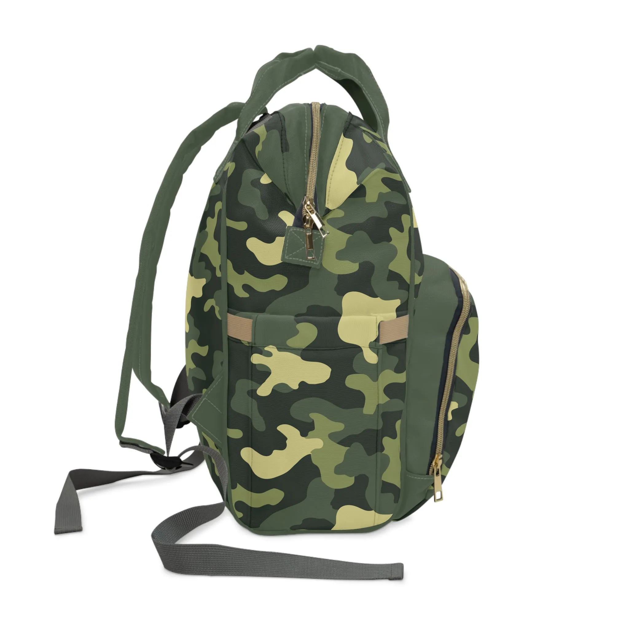 Camouflage Diaper Backpack - Durable Nylon Camo Baby Bag for Outdoorsy Parents, Spacious & Multifunctional Camo Diaper Backpack