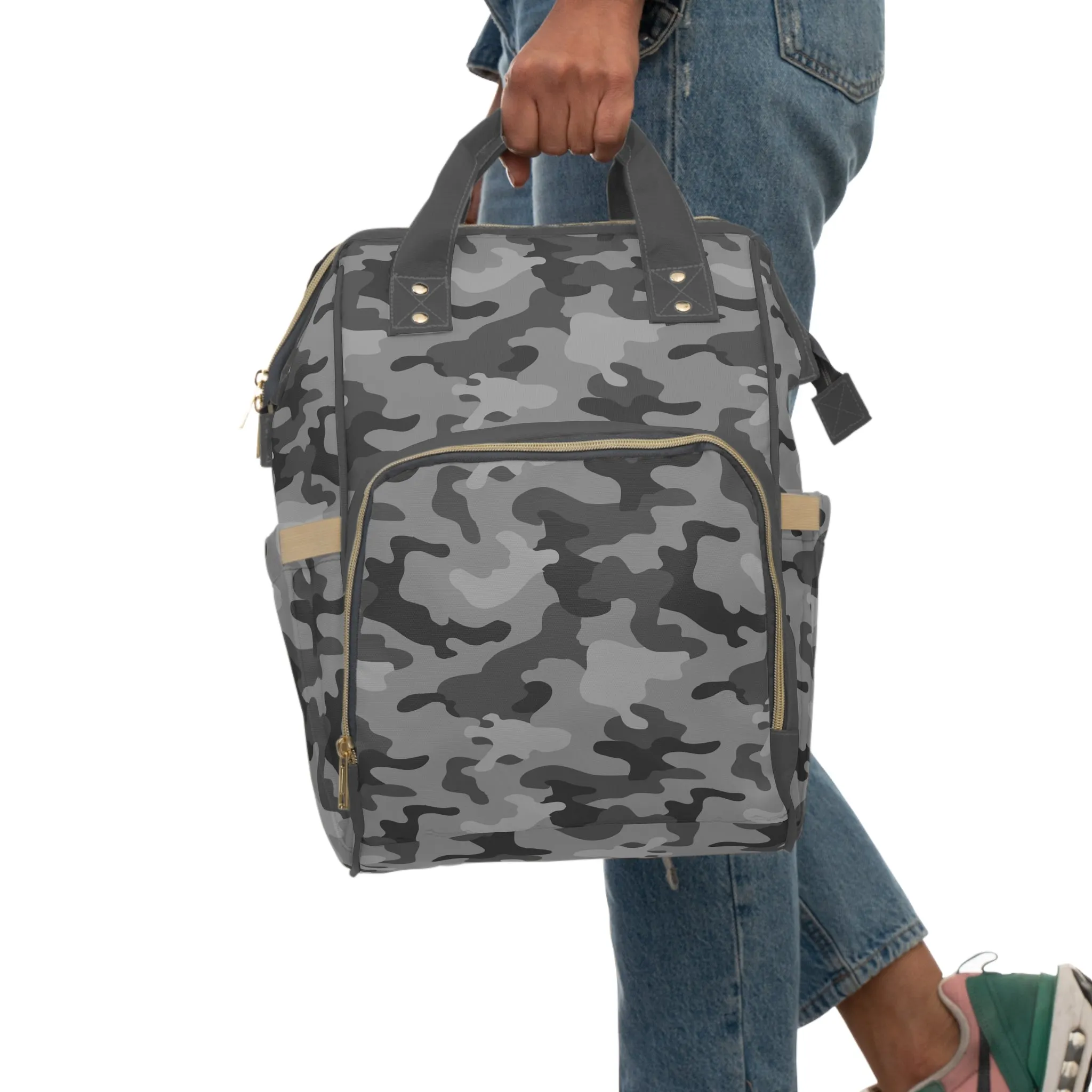 Camouflage Diaper Backpack - Durable Nylon Camo Baby Bag for Outdoorsy Parents, Spacious & Multifunctional Camo Diaper Backpack