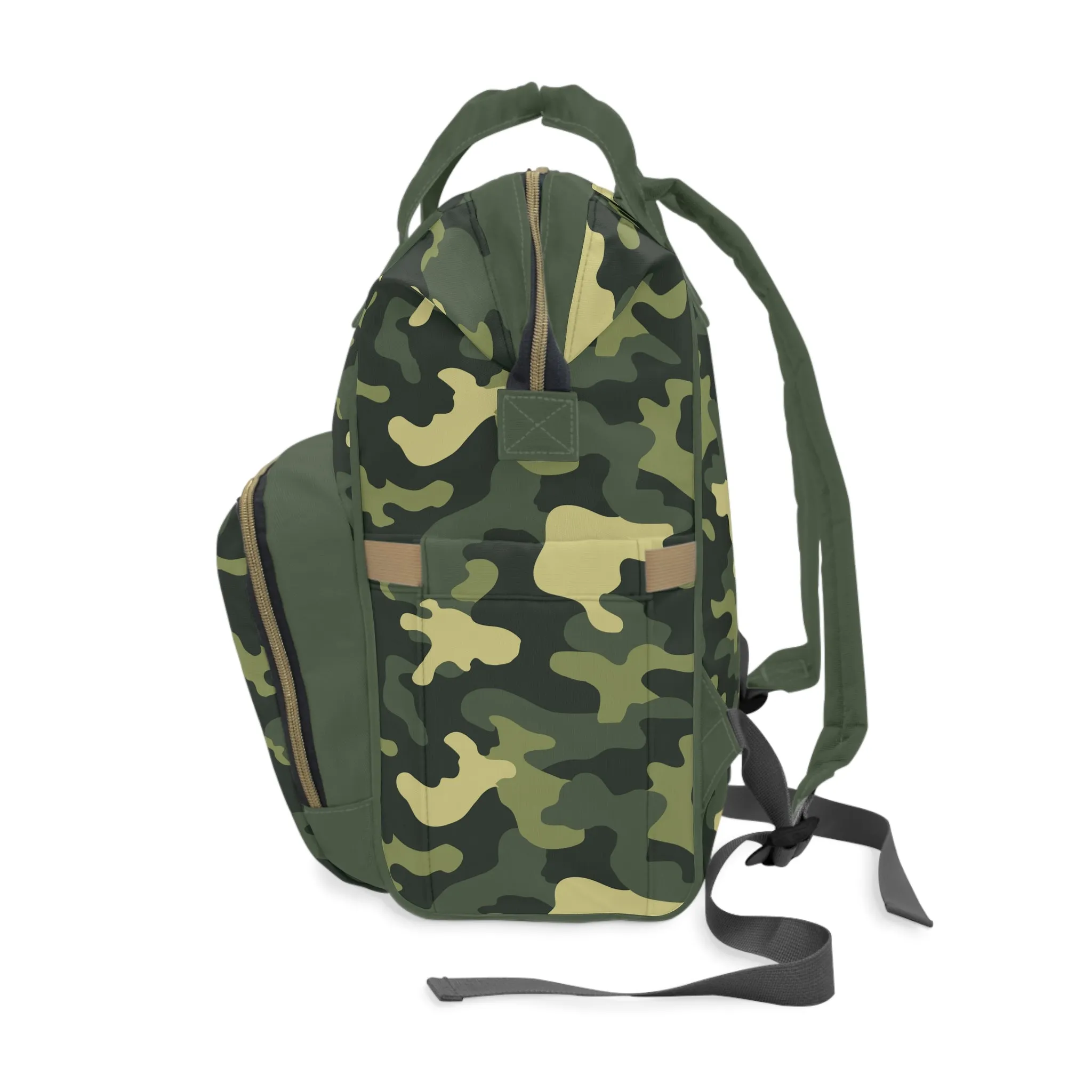 Camouflage Diaper Backpack - Durable Nylon Camo Baby Bag for Outdoorsy Parents, Spacious & Multifunctional Camo Diaper Backpack