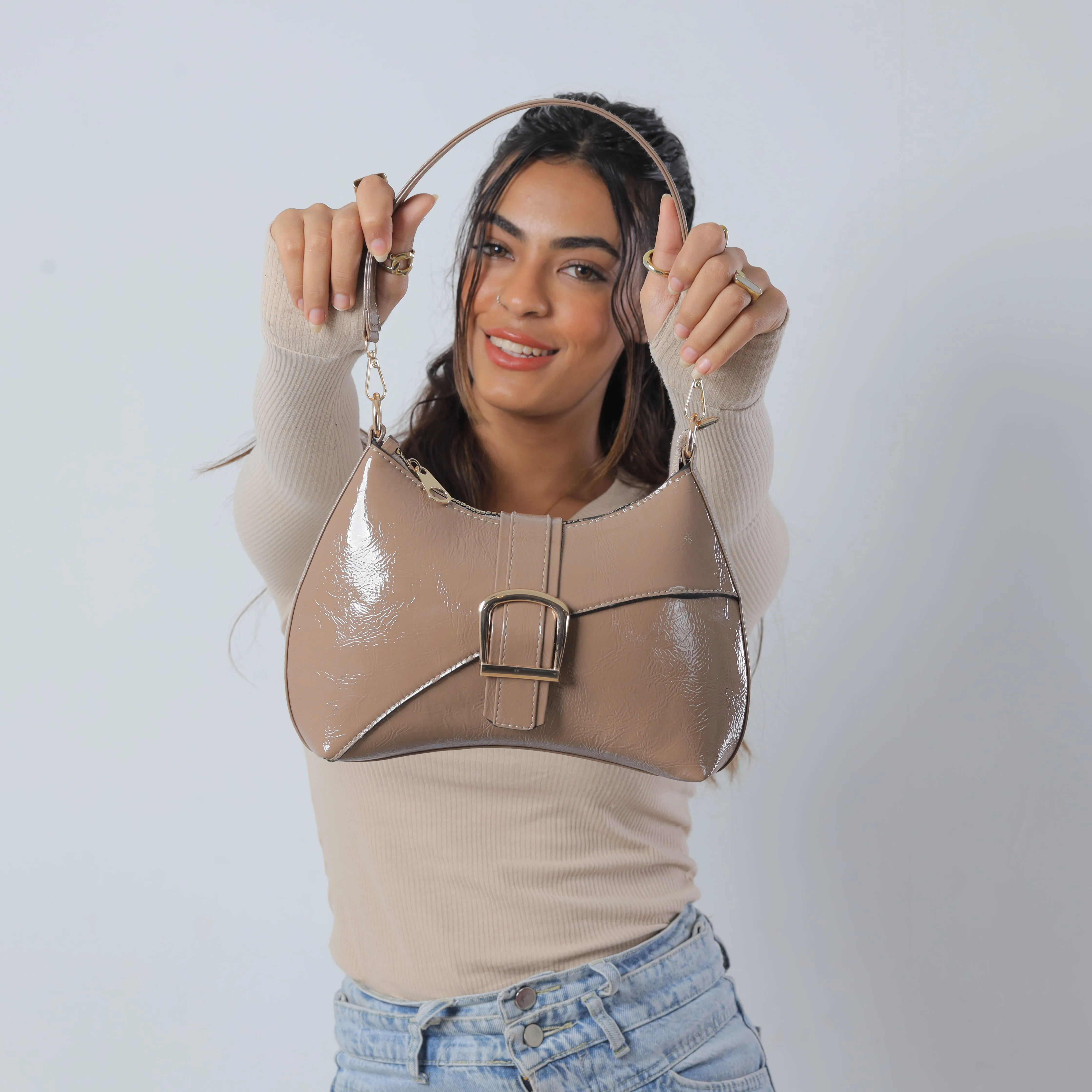 Canlı Cross Body Bag Caffe