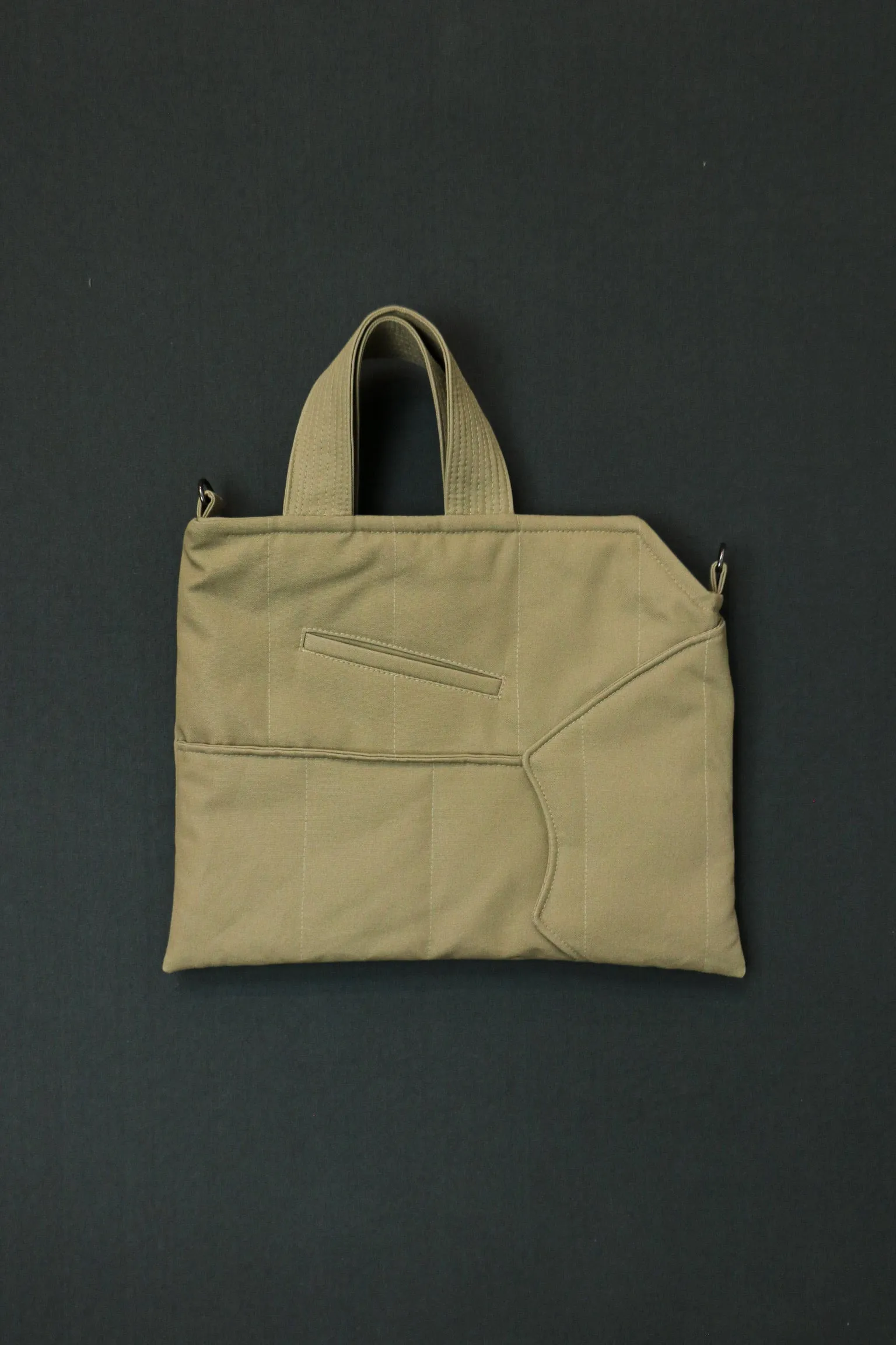 canvas puffer tote no zipper