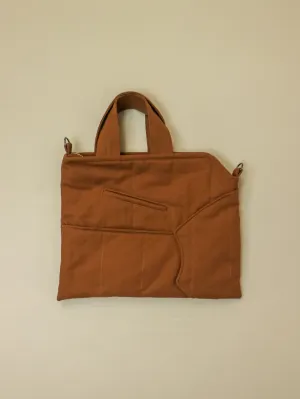 canvas puffer tote no zipper
