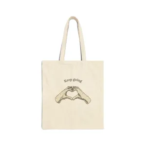 Canvas Tote Bag -Keep Going