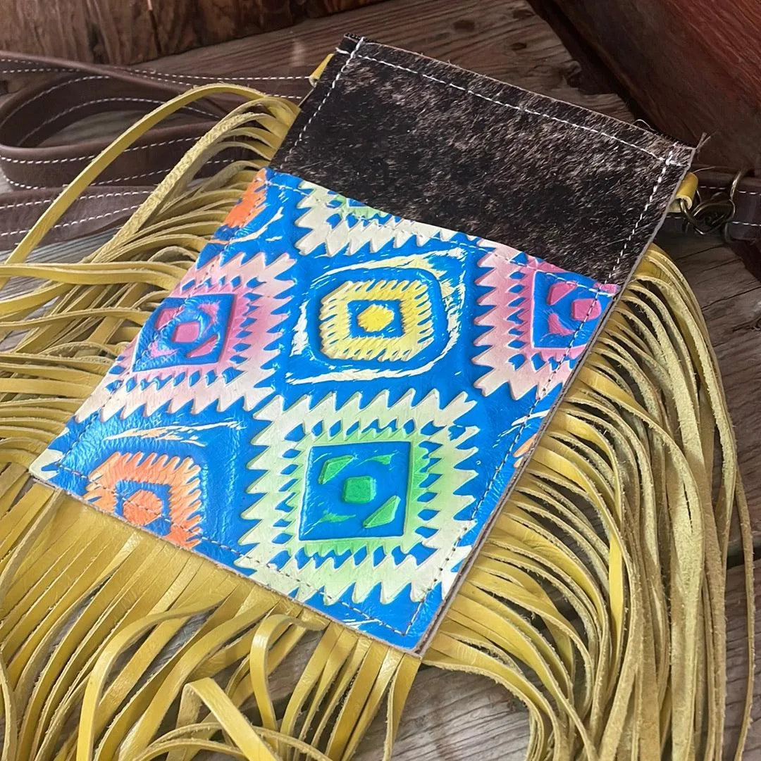 Carrie - Brindle w/ Neon Trip Aztec